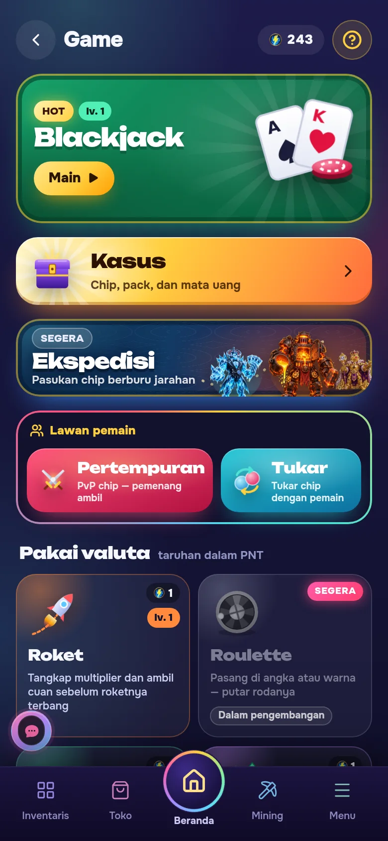 Lebih dari sepuluh mini-game