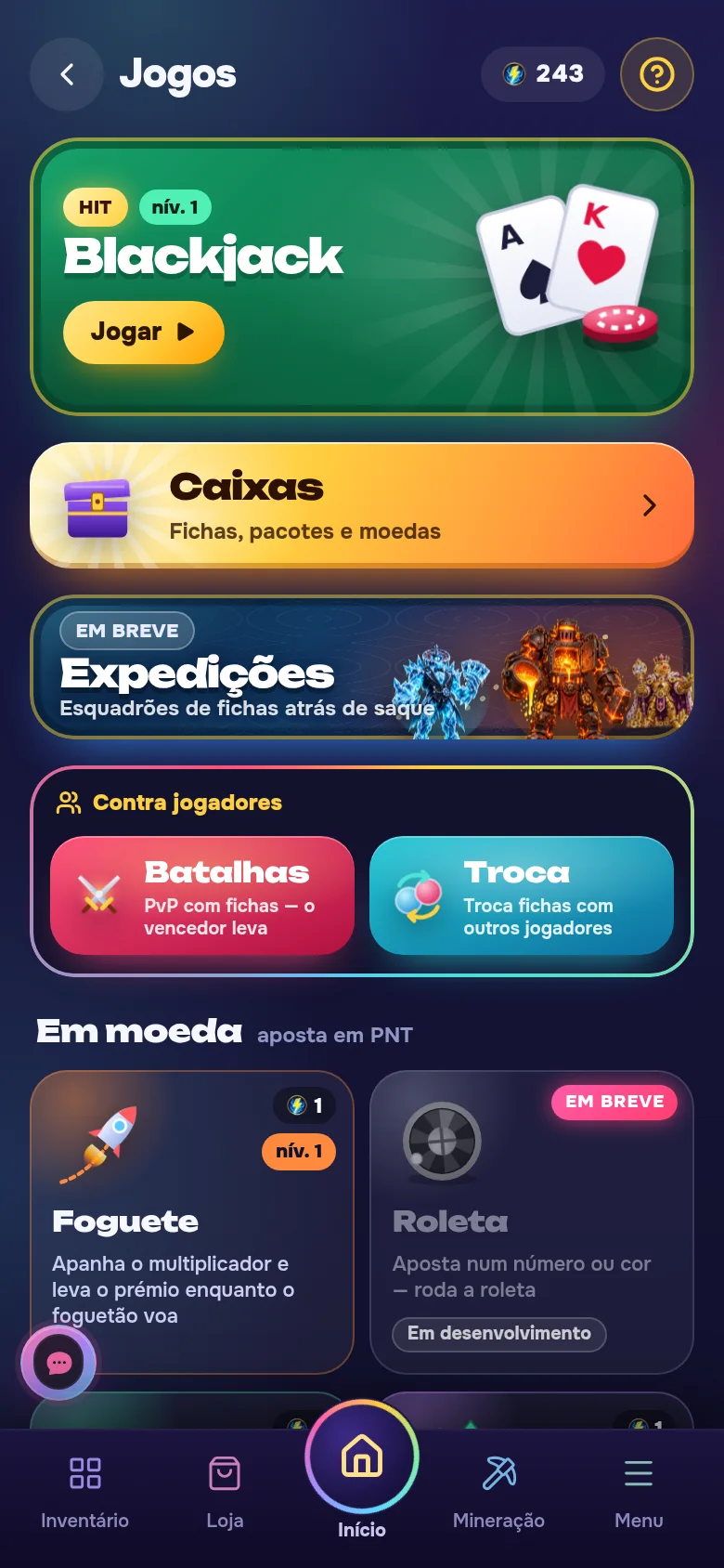 Mais de dez mini-jogos